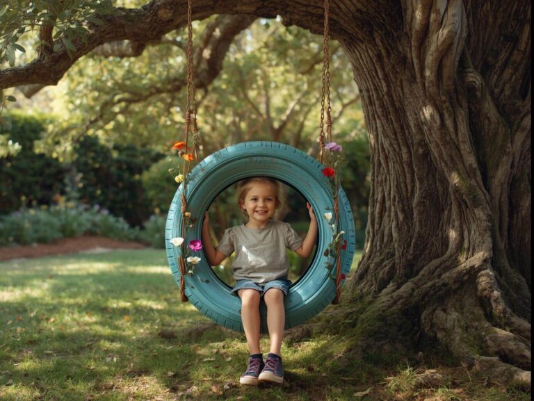 Dê vida ao seu jardim com PROJETOS DIY CRIATIVOS feitos com pneus