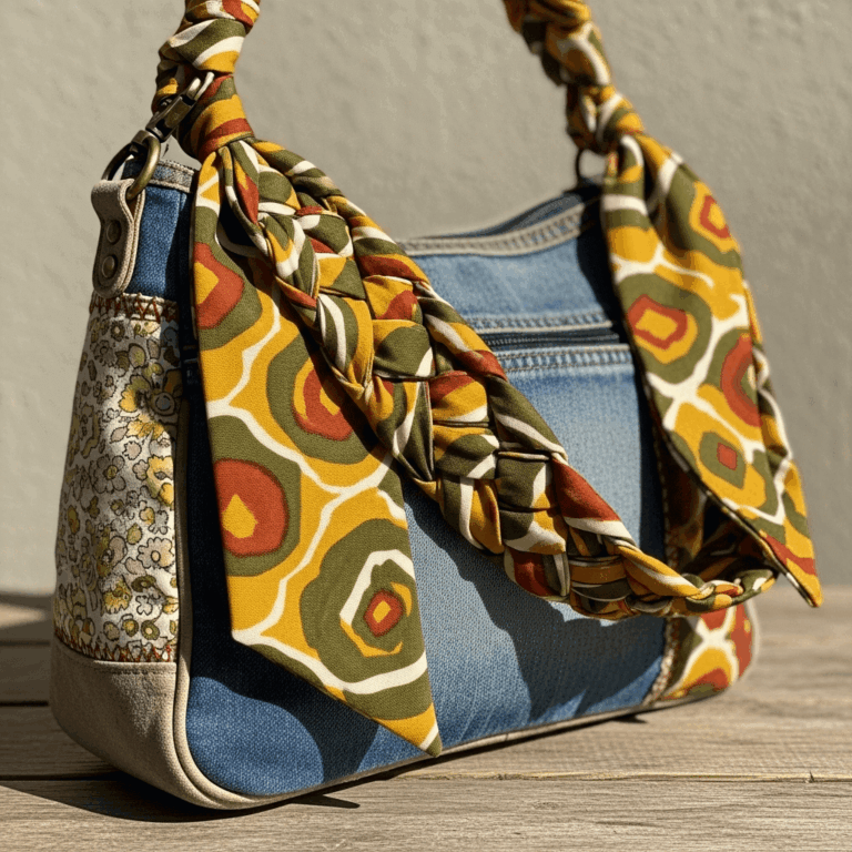 Ideias criativas para customizar BOLSAS COM UM TOQUE RETRÔ, explorando diferentes técnicas, materiais e estilos: