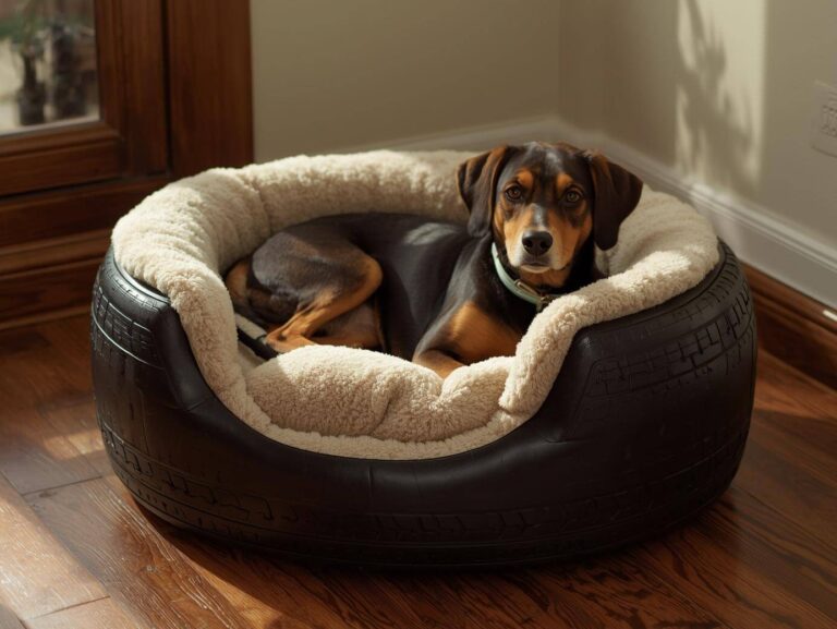 CAMAS PARA CÃES OU GATOS: transforme pneus velhos em paraísos confortáveis para seus pets!